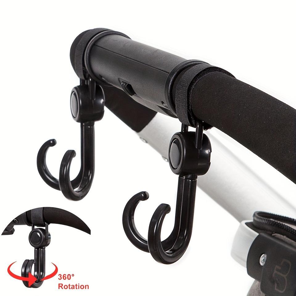 1pcs 360° Rotating Multipurpose Stroller Hooks Durable Cart & Bike Hanger, Organizer Accessory for Parents, Travel Hook