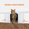 Portal French Cat Door - Stylish No-Flap Cat Door Interior Door for Average-Sized Cats Up to 20 lbs, Easy DIY Setup