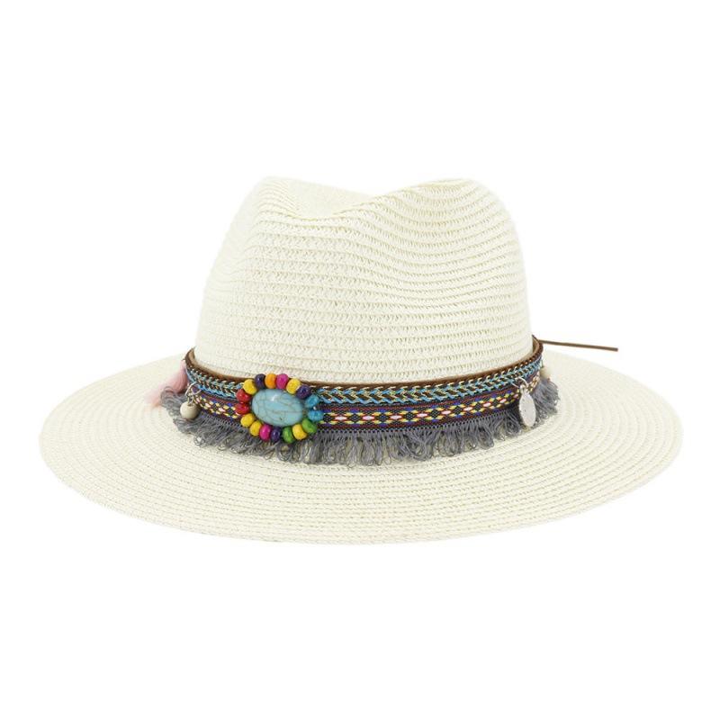 Spring and summer outdoor beach hat sun hat jazz hat couple top hat straw hat CMDJS