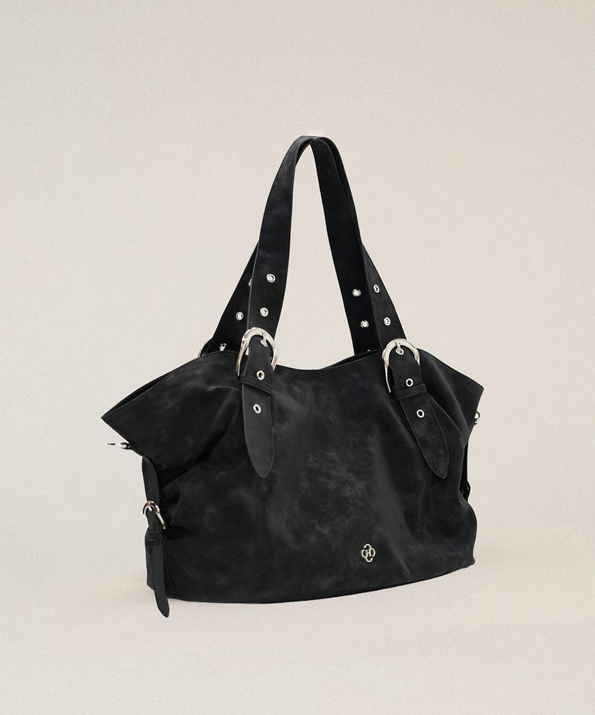 Heeari Bb Buckle Big Shoulder Bag_Black
