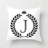 Nordic Simple Crown Letter Printing Pattern Cushion Cover Home Living Room Sofa Decoration Square Pillow Pillow Cover