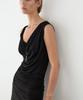 Masimodutti Drape Glossy Knot Detail Top