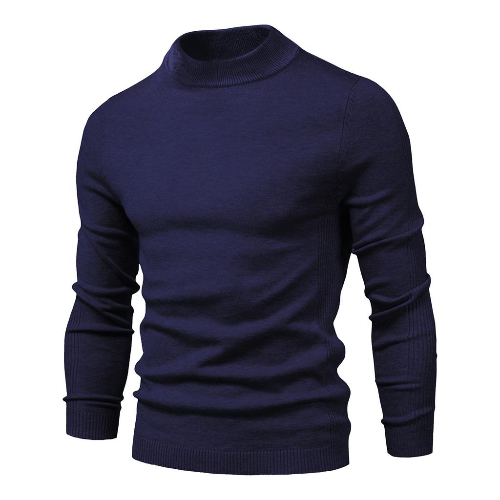  And Winter Thickened Warm Sweater Medium Collar Men's Multi-color Sweater