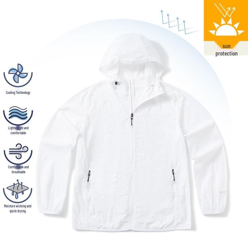 Lightweight Breathable Sun Protection Jacket - Summer Thin Hooded Outdoor Travel Wear for Couples