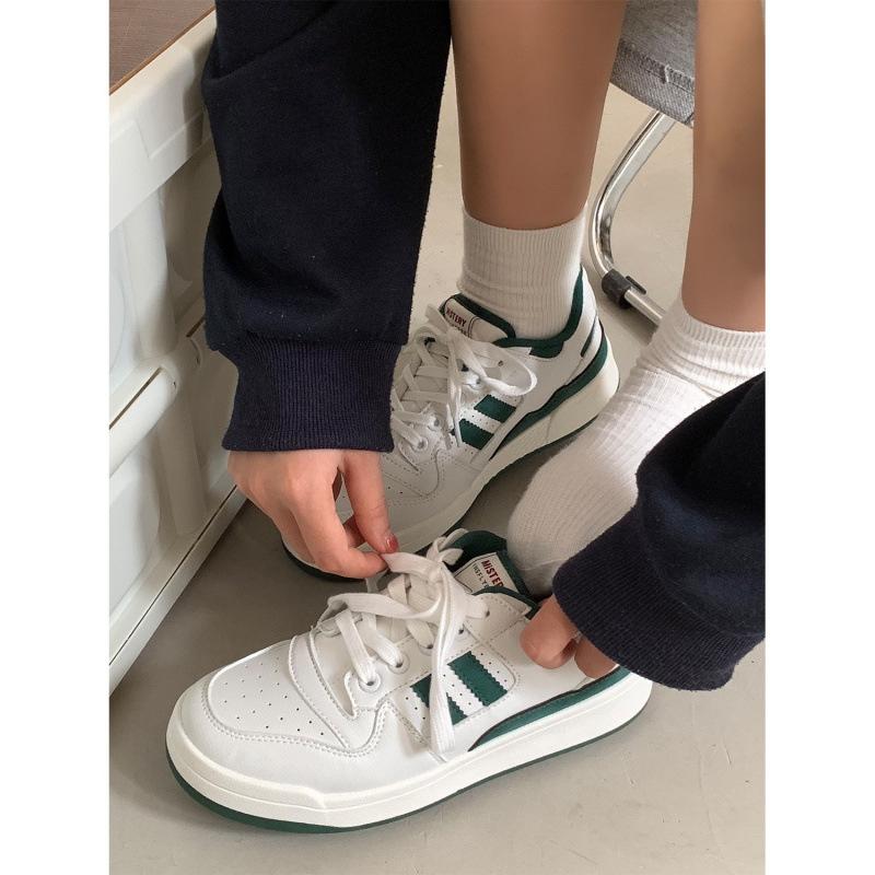

Cream German training shoes platform white shoes women s autumn ins tide student versatile sports board shoes 40 зелёный