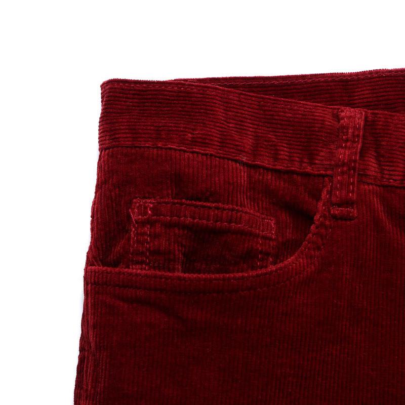 Męskie spodnie casualowe rozszerzane w dużym rozmiarze, spodnie sztruksowe