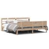 Bed Frame with Headboard without Mattress 200 x 200 cm