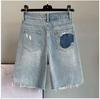 Pantaloni da Donna di Media Lunghezza Moda Europea e Americana Fai da Te
