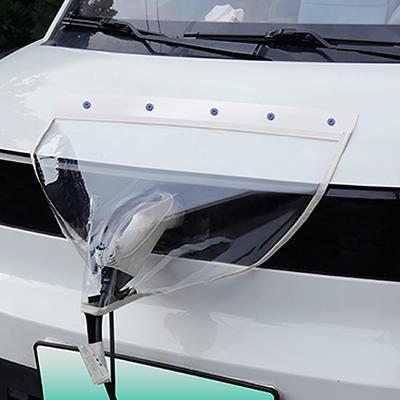 Electric Car Charging Port Waterproof Cover Suction Ev Charger Car Cover Suction Adsorption Rain Cap Uv Safe Charger Cover
