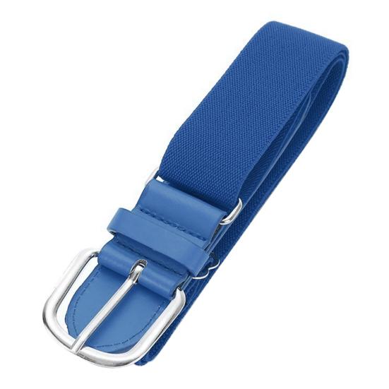 Adult Baseball Belt Elastic Band Adjustable Length Imitation Leather Baseball Softball Belt Unisex Vibrant Color Waistband