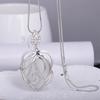 Chain Long Sweater Rose Shaped Necklace Jewelry Ladies Accessories Pendant Gift