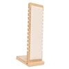 Bamboo Necklace Display Stand Professional Beige Home Jewelry Store Necklace Bracelet Holder Organizer