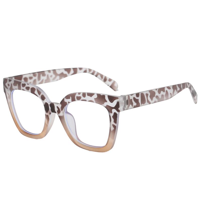 Oversized Square Frame Anti-Blue Light Glasses Woman Fashion Retro Men Computer Gaming Eye Protection Classic Plain Spectacles