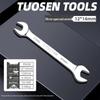 Metric Mirror Finish Double End High Hardness Open End Wrench - Multi-Spec Hand Tool