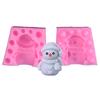 Christmas Snowman Silicone Molds for Candle Soap Christmas Decorations Home Ornaments Epoxy Resin Craft