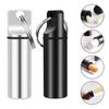 Emergency Medicine Container Tiny Size Lightweight Traveling Camping Supplies Metal Waterproof Daily for Pill for Case R
