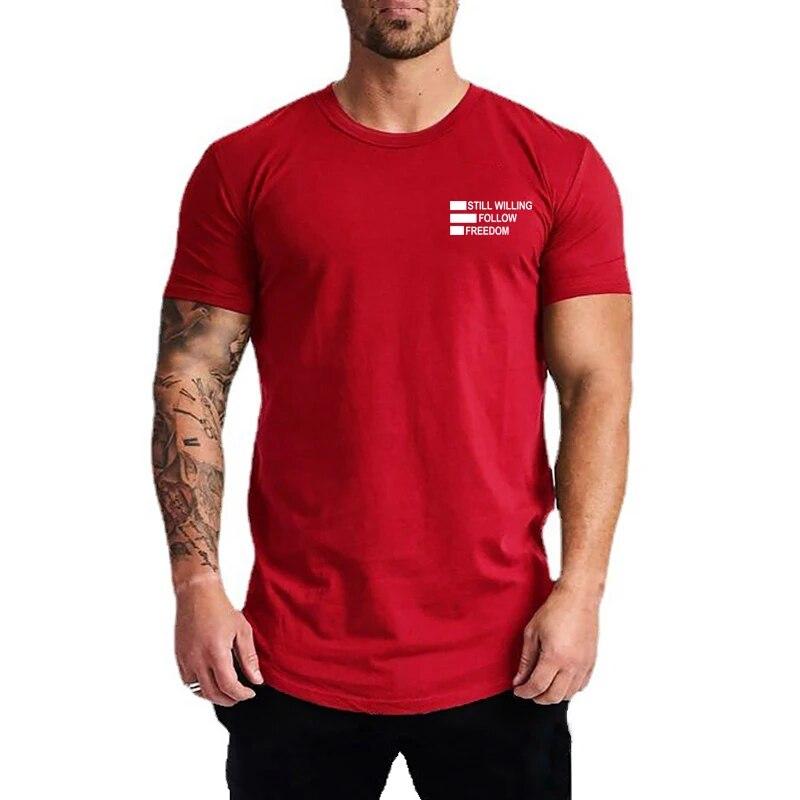 Do The Work  Muscleguys New Brand Fitness Bodybuilding Gyms Tight Mens Workout Slim Fit Printed Cotton Summer Tops