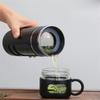 520ML Tea Water Bottle With Tea Filter High Borosilicate Glass Tea Water Separation Water Cup Portable Filtering Bottle Tumbler