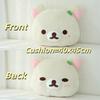 Rilakkuma Car Headrest Neck Pillow Kawaii San-X Rilakkuma Plush Car Neck Support Cushion Seat Belt Cover Car Accessories Girl