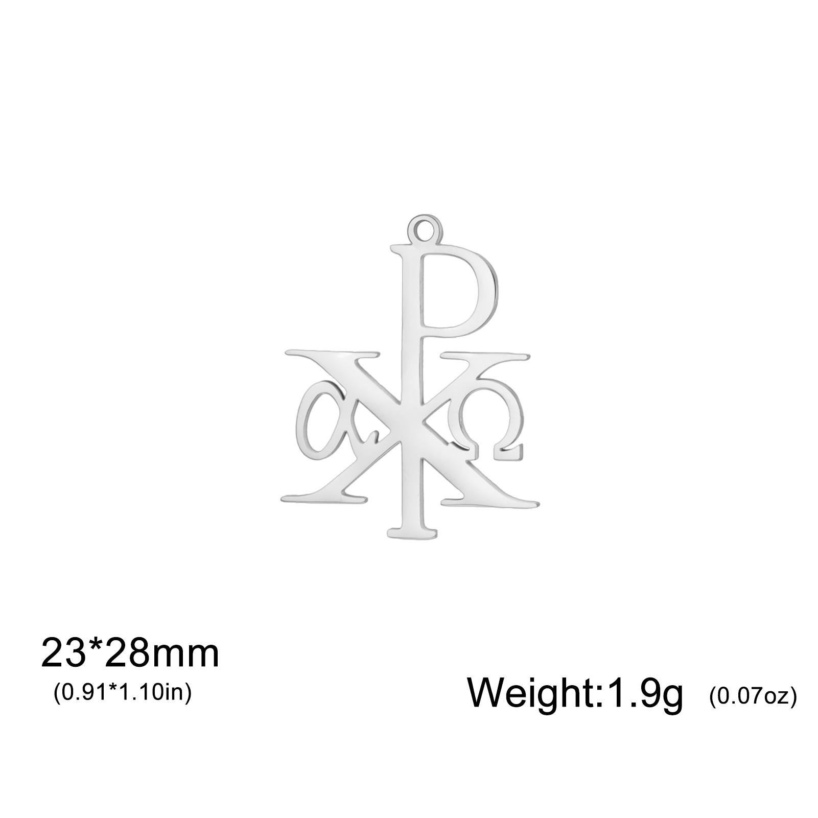 Pendant Necklace for Unisex Christian Jewelry Stainless Steel Catholic Minimalist Cross Gifts