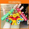 Portachiavi Creativo Winnie The Pooh Affascinante Accessorio in PVC per Borse e Chiavi