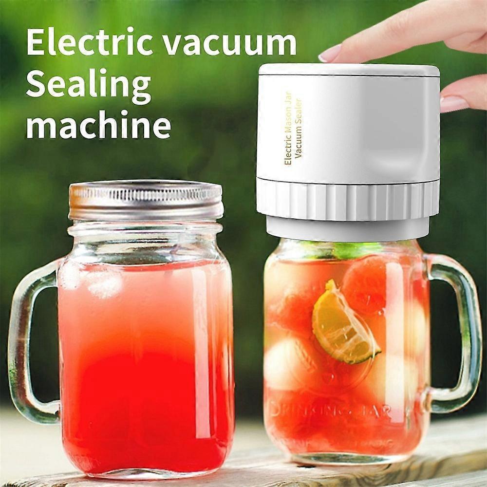 Electric Mason Jar Vacuum Sealer Kit Cordless Automatic Jar Sealer Food Storage