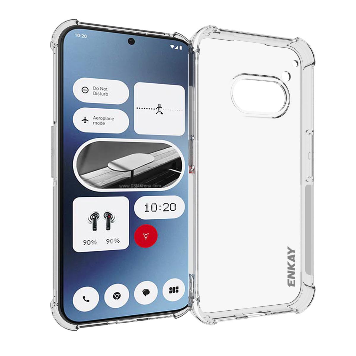 

ENKAY HAT PRINCE Для Nothing Phone (2а) Плюс/Телефон (2а) Усиленный чехол с четырьмя углами из прозрачного ТПУ A