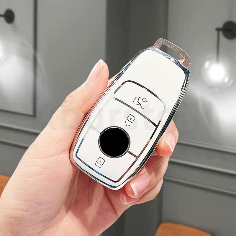 TPU Shell Fob Bag Car Key Case Cover for Mercedes Benz W213 W205 W176 W177 W211 W212 W210 W222 Class A Maybach A B C E S R GLS