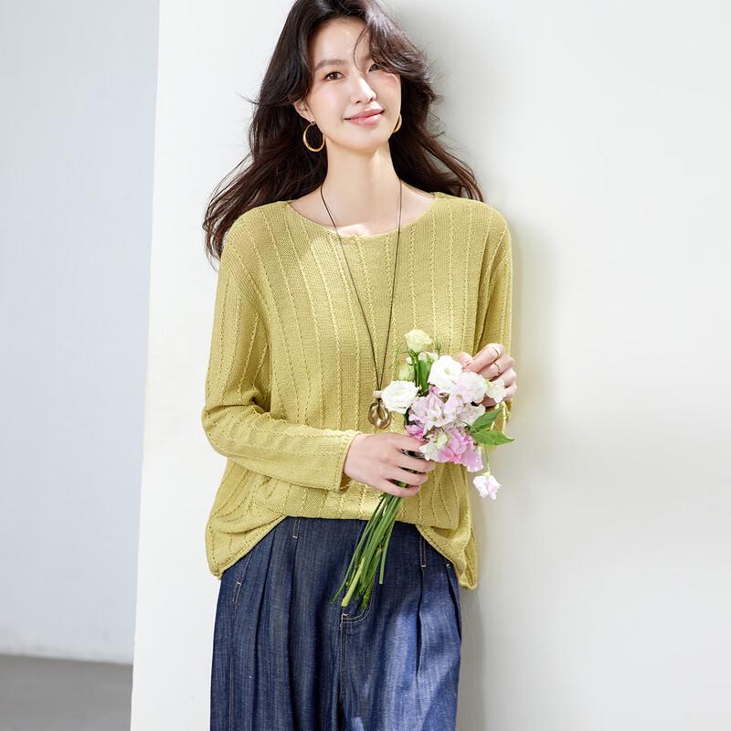 

Women s Loose-Fit Off-Shoulder Knitted Sweater L