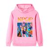 B1211 Kids Boys Girls Kpop Rumi Zoey Mira Print Long Sleeves Hoodie
