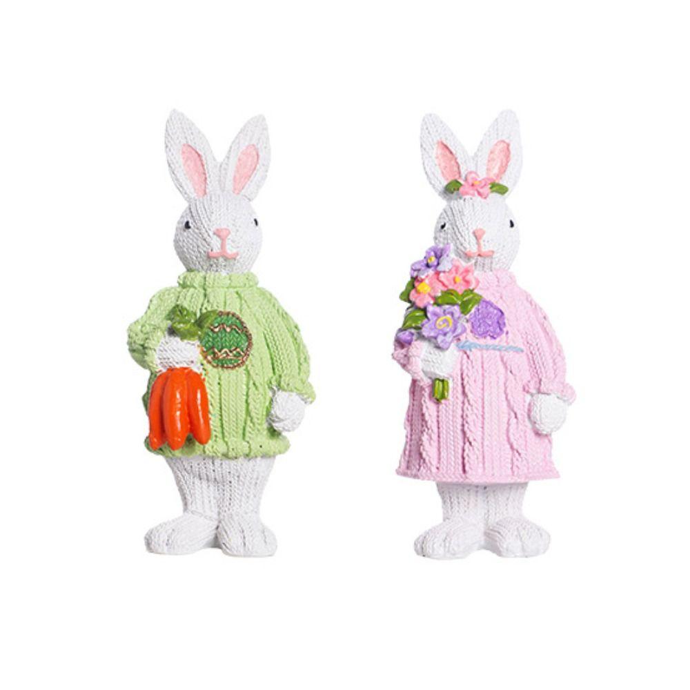 Cute Bunny Easter Decorations Nordic Style Sweater Rabbit Ornament  Party Gifts