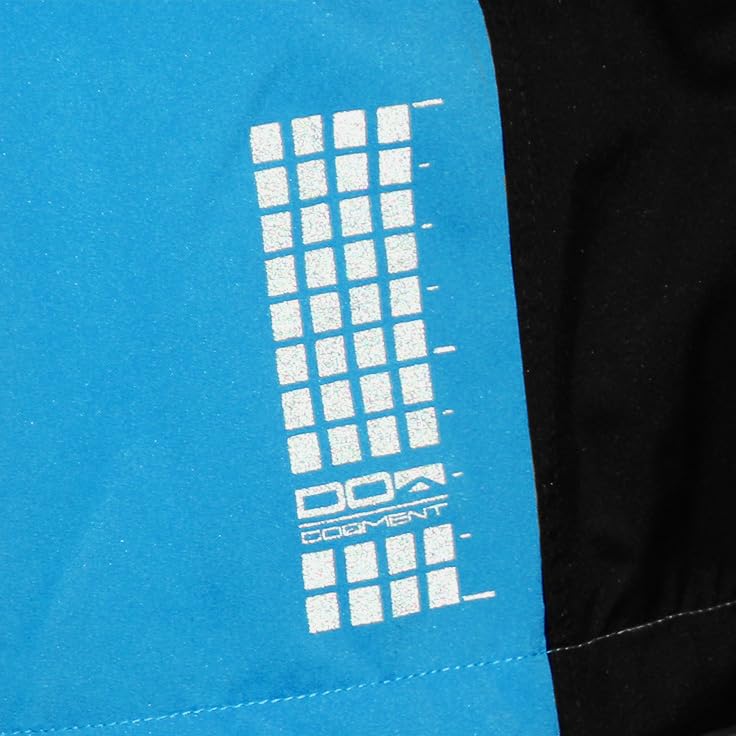 Costum de ploaie Glugă compatibilă cu cască Impermeabil permeabil la umiditate Turcoaz 3L [Document]