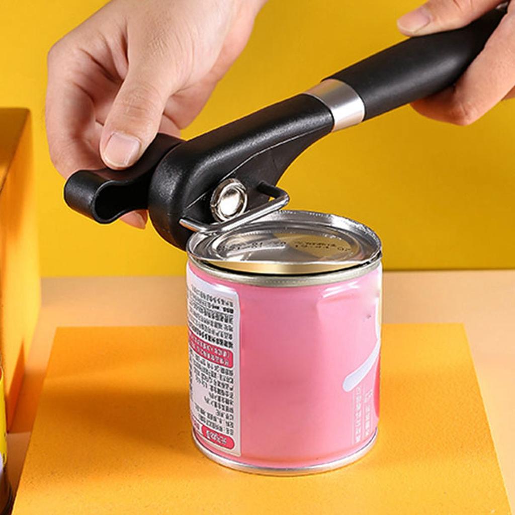 Can Opener Manual Can Opener Stainless Steel Bottle Opener Smooth Edge Non Slip Handle for Kitchen