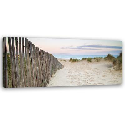 Canvas Print, Beach At Sunset