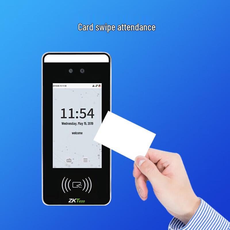 ZKTECO XFace60 Dynamic Face & Card Recognition Time Attendance Machine CN plug (adapter included)