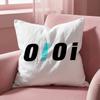 Cute Design O-Oioi Classic Cushion Cover Multi-Scene Pillow Cover for Home & Car - Reversible, Soft & Durable for Daily Use
