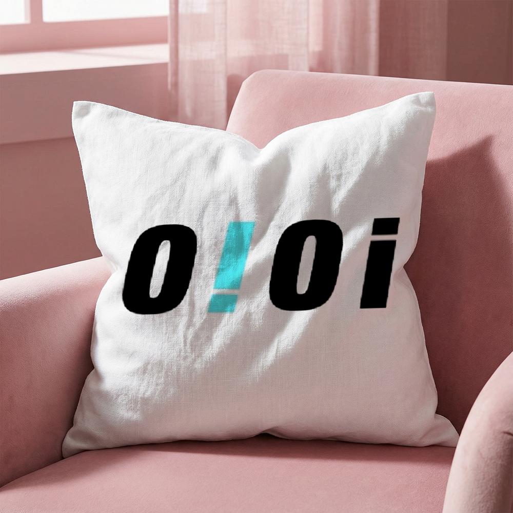 Cute Design O-Oioi Classic Cushion Cover Multi-Scene Pillow Cover for Home & Car - Reversible, Soft & Durable for Daily Use