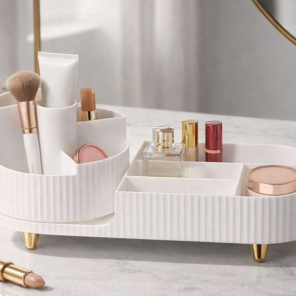 Obrotowy Organizer Na Kosmetyki Z 9 Przegródkami Beauty Luxe