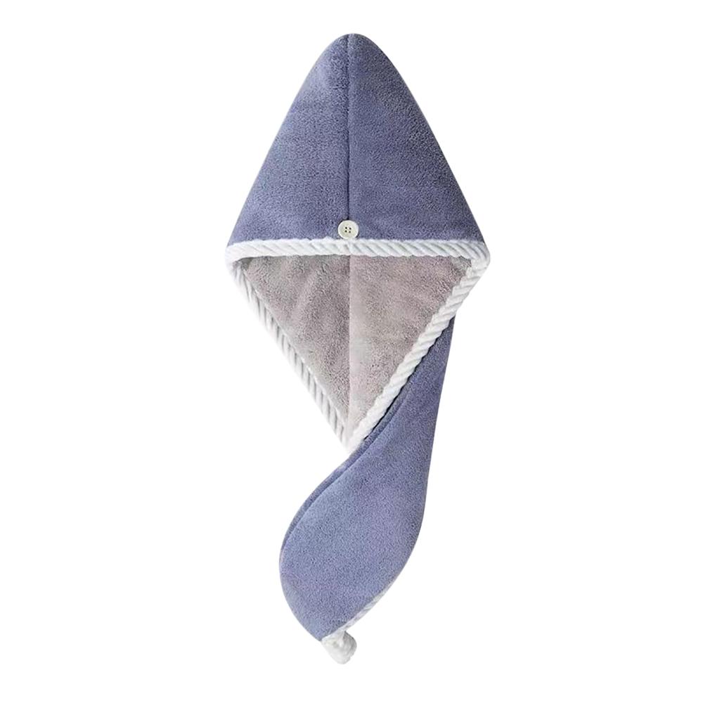 

Утолщенное быстросохнущее полотенце для волос Женская шапочка для сушки волос Шапка Шапочка для ванны Микрофибра Однотонная шапочка-тюрбан Шапочка для сушки волос