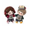 20Cm Cotton Doll Clothes T-Shirt Shorts Set With Necklace Cute Lovely Doll Suit Dress Up Diy Doll Accessories Kids Toys