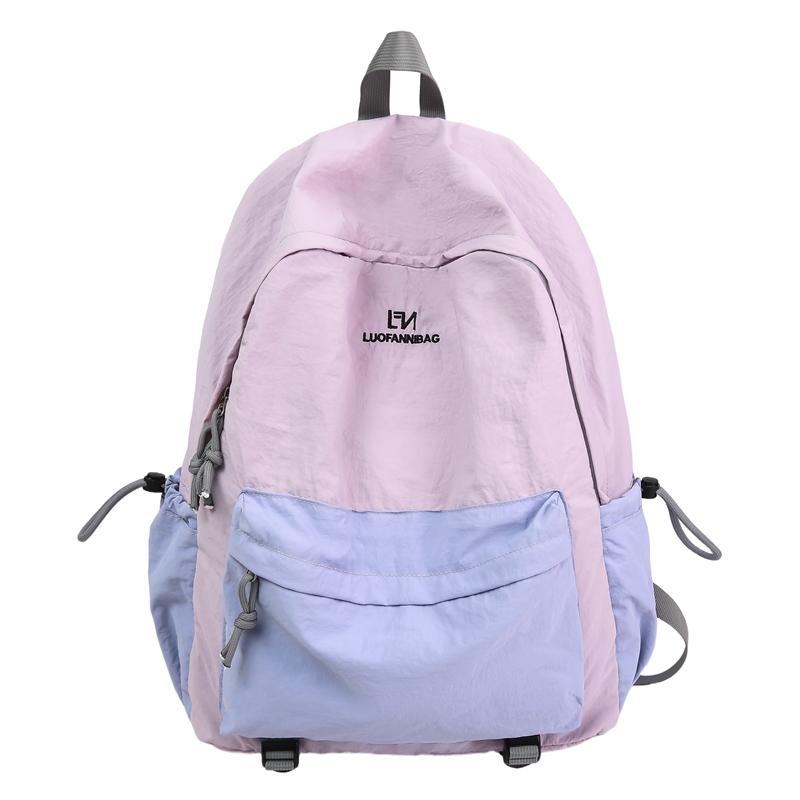 

Lightweight Commuter Travel Backpack College Style Student Schoolbag Large Capacity Women s Backpack фіолетовий