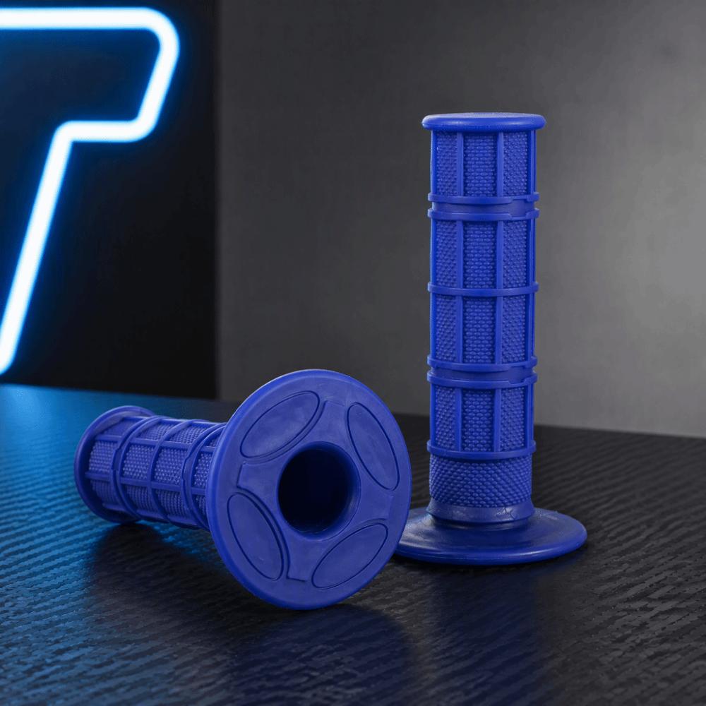 2PCS Blue Soft Handle Grips Silicone Material Motorcycle Grips Universal Handlebar Grips For Quad