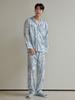 Lunalujeuseutyudio Men'S Dierre Modal Cotton Long Sleeve Collared Pajamas