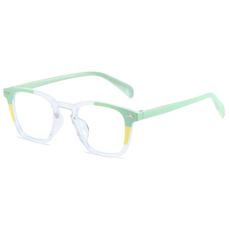 

Anti-blue Light Eyewear Retro Fashion Square Rivets Lady Man Glasses Vintage Brand Women Eyewear Blue Light Blocking Man Eyewear