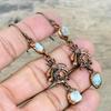 Larimar Rough Earring Electroformed Copper Earring Honey Bee Jewelry Gemstone Earrings Copper Jewelry Engagement Gifts Handmade Drop Earring