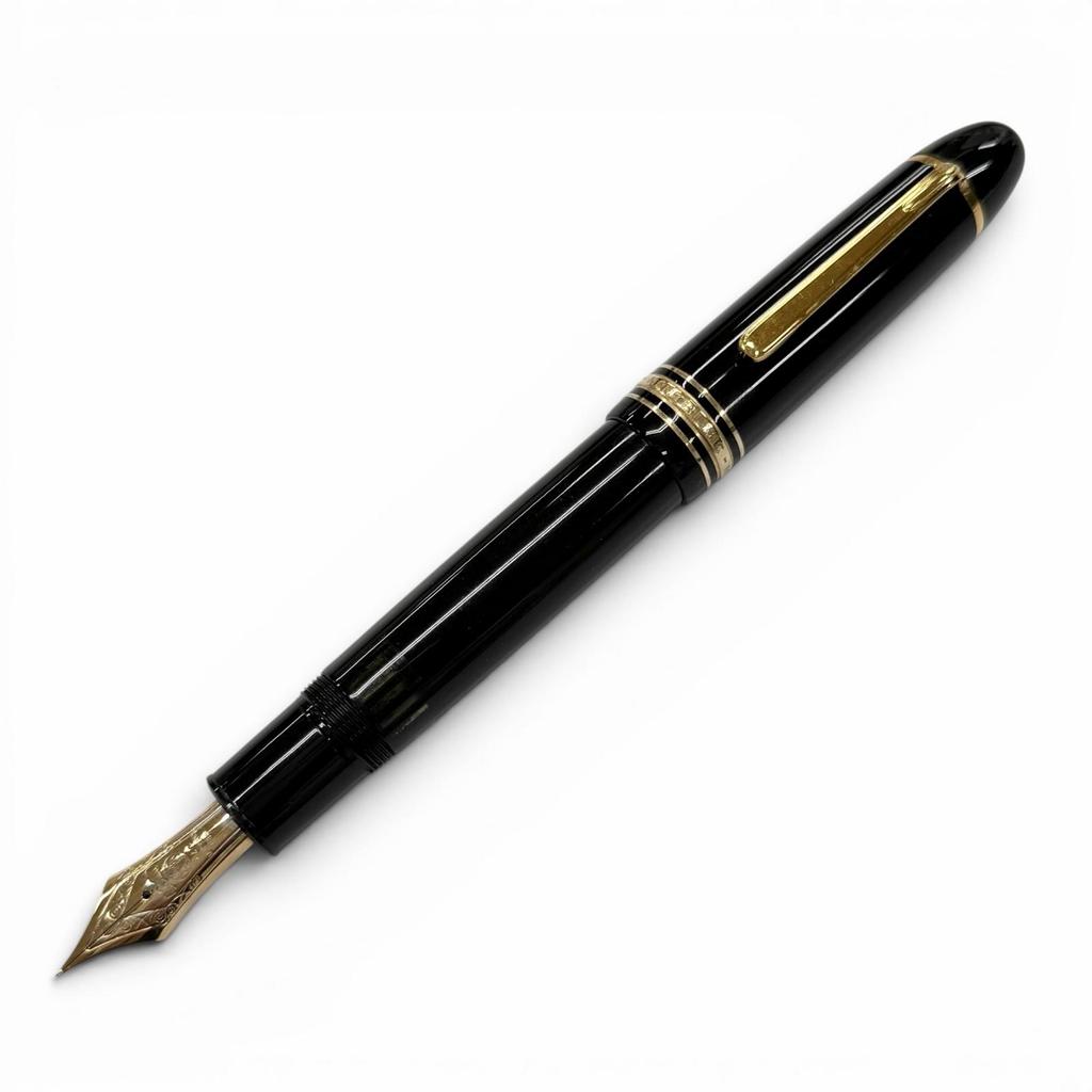 Very Good MONTBLANC fountain pen Meisterstück 149 70s White Star black 14K mens Used