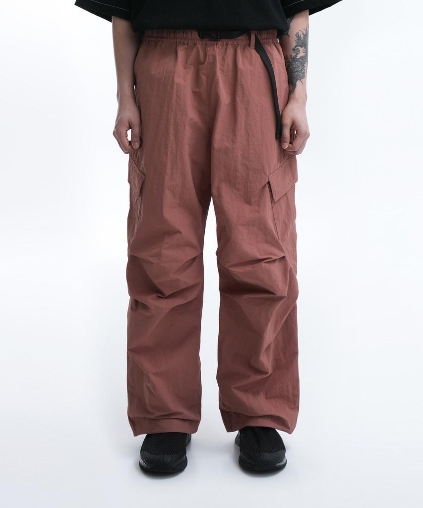 Opeunyadeu Nylon Cargo Pants-Indie Pink