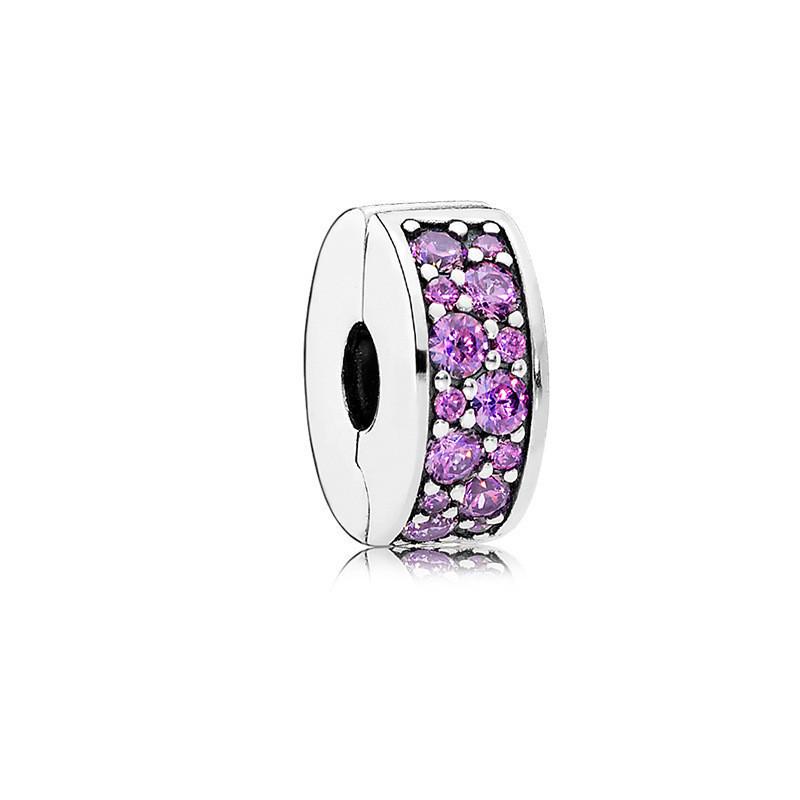 Original Copper Colorful Safety Buckle Star Starfish Shell Heart Bead Charms For Diy Bracelet Women Gift