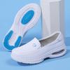 Women's Genuine Leather Breathable Nurse Shoes with Soft Air Cushion Sole