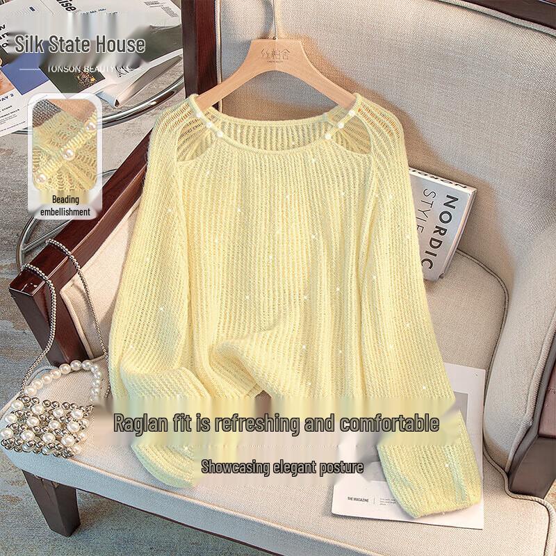 

SPES Women s Sequin Loose Knit Top One Size